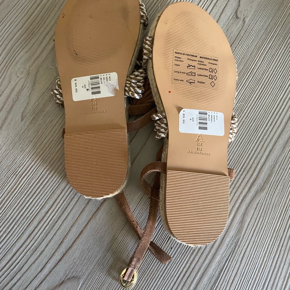 Anthropologie Fringed Rope Sandals - Picture 3 of 4